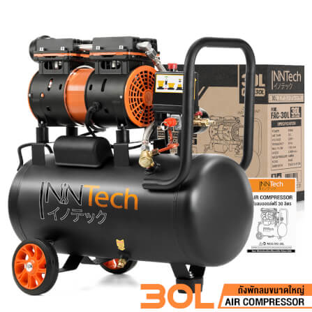 ปั๊มลม OIL FREE InnTech รุ่น FAC-30L 30 ลิตร 850 วัตต์ สีดำ_8